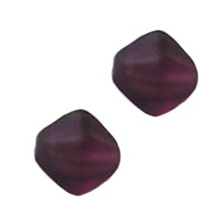 Glaskraal. 12x12mm. Piramide. Mat. Amethist