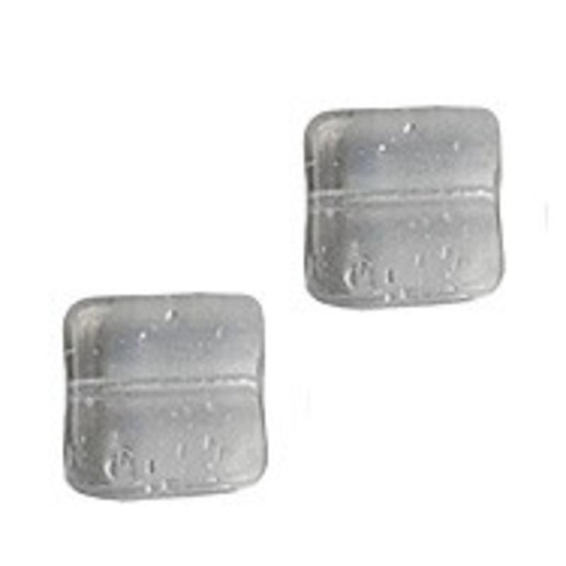 Glaskraal. 9x9mm. Plat Vierkant. Crystal voor het maken van sieraden en accessoires