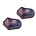 Glaskraal. 9x13mm. Purple Special.