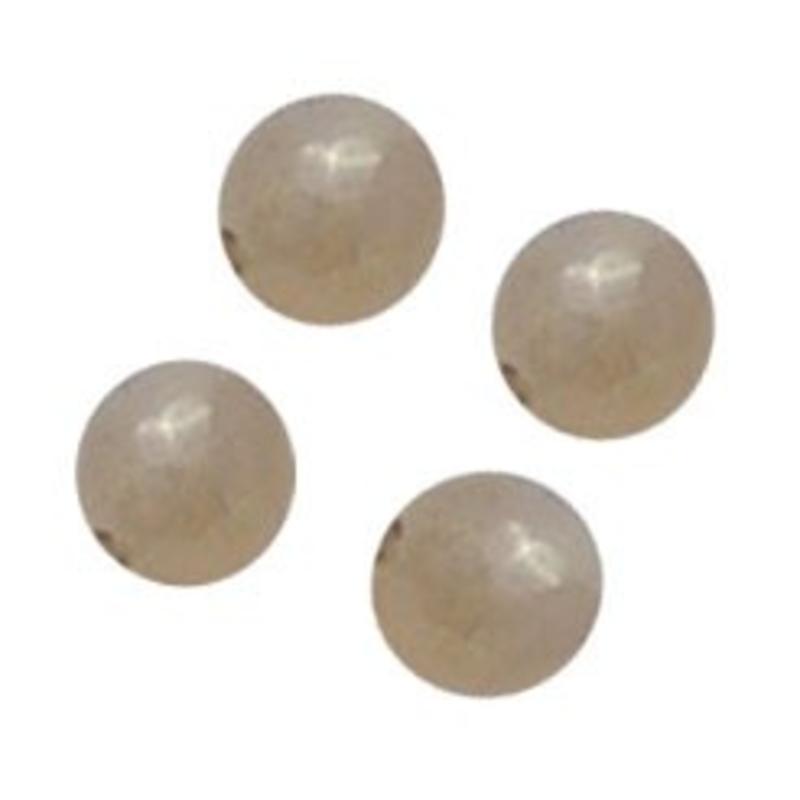 Glaskraal. 7mm. Beige Opal Luster voor het maken van sieraden en accessoires