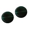 Glaskraal schijfje. 10mm. Plat. Emeraldgroen.