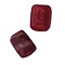 Glaskraal. 6x7mm. Gemeleerd. Rechthoekig. Rood voor het maken van sieraden en accessoires