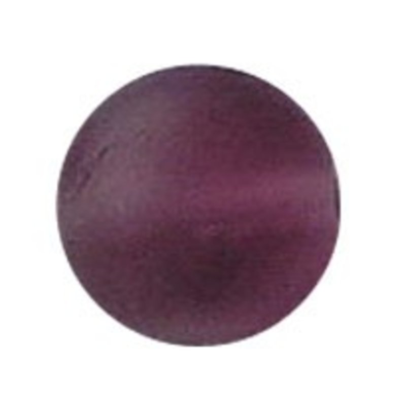Glaskraal. 12mm. Mat Amethist. voor het maken van sieraden en accessoires