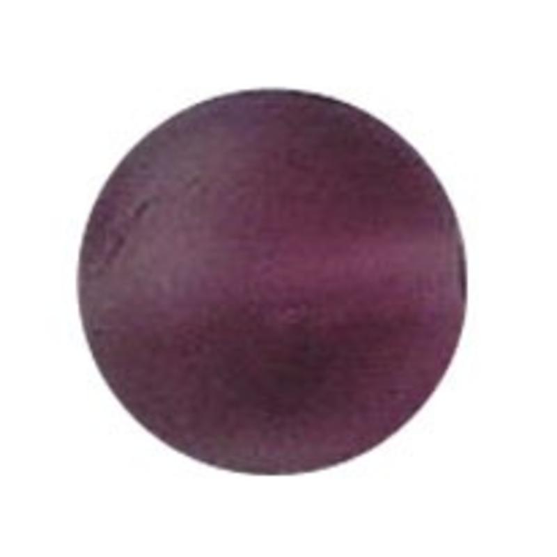 Glaskraal. 8mm. Mat. Amethist.