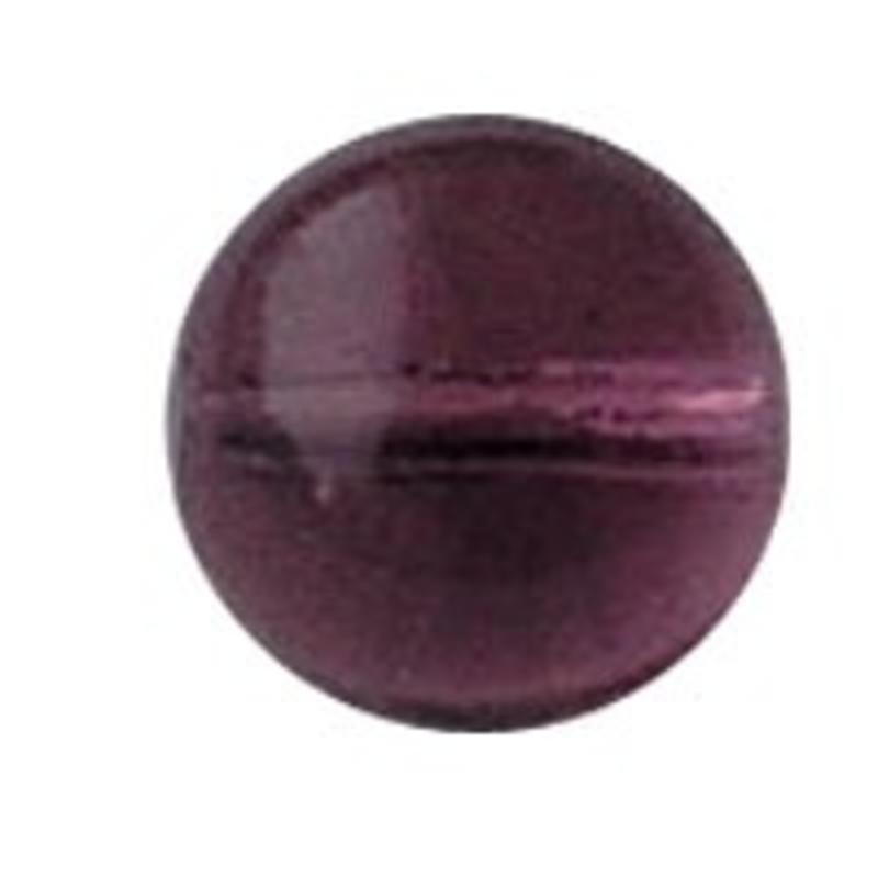 Glaskraal 6mm. Amethist Transparant voor het maken van sieraden en accessoires