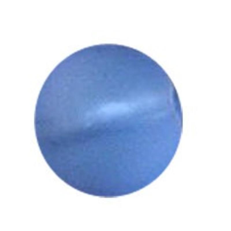 Glaskraal. 8mm. Mat. Licht Safier voor het maken van sieraden en accessoires