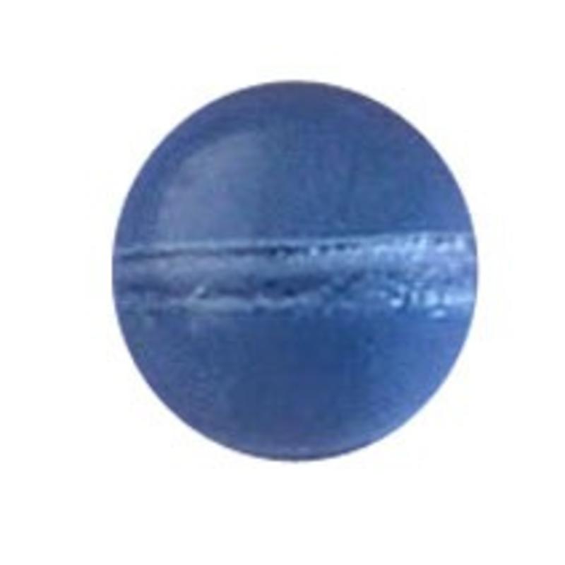 Glaskraal. 8mm. Licht Safier. Transparant voor het maken van sieraden en accessoires