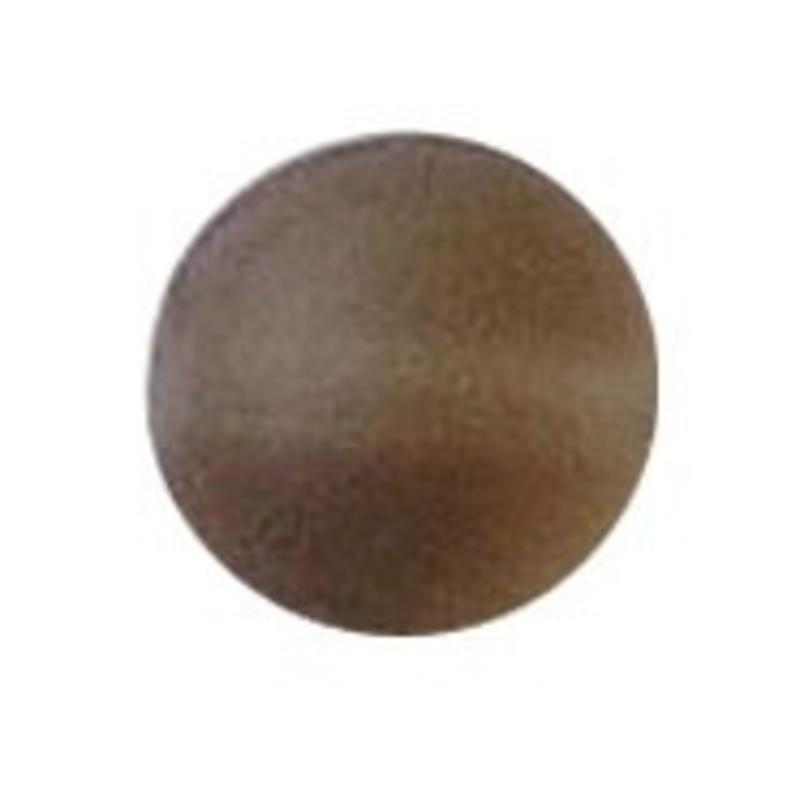 Glaskraal. 8mm. Lichtbruin. Mat voor het maken van sieraden en accessoires