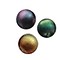Glaskraal. 8mm. Miracle Bead. Multicolor. 4 stuks voor