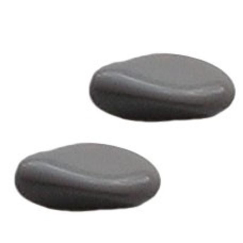 Glaskraal. 13x24mm. Fantasie. Grijs opaque.