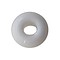 Glaskraal11x17mm. met gat 5mm. Wit Opaque.