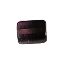 Glaskraal. 8X8x12mm. Donker Amethyst Rechthoekig.