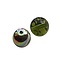 Glaskraal. 8mm. Olivine. Vitrail.