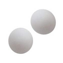 Glaskraal. 12mm. Mat. Wit. Opaque.