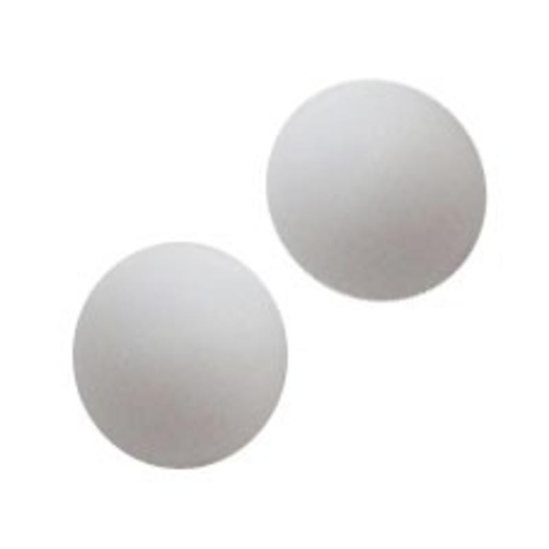 Glaskraal. 12mm. Mat. Wit. Opaque.