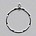 Oorring Oudzilverkleurig. 30mm. per stuk voor