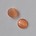 Cabochon 8mm. Orange. Glas Cateye. Rond.