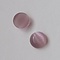 Cabochon 8mm. Light Purple. Glas Cateye. Rond.