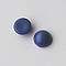 Cabochon. Jeansblue Opaque. Glas. Rond. 12mm.