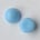 Cabochon 12mm. Aqua Opaque. Glas Rond.