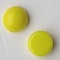 Cabochon. Geel Opaque. Glas. Rond. 12mm.