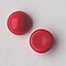 Cabochon 12mm. Lichtrood Opaque. Glas Rond.