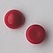 Cabochon 12mm. Rood Opaque. Glas Rond.