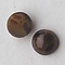 Cabochon. Gemeleerd Bruin. Glas. Rond. 8mm.