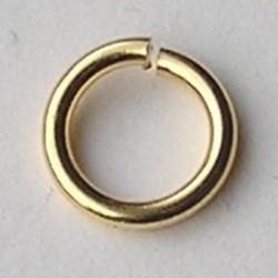 Aanbuigring. Brass. 12x1.8mm. Goudkleurig. Hoogwaardige kwaliteit.