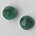 Cabochon 8mm. Donkergroen Gemeleerd Italiaans Glas Rond.