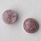 Cabochon 8mm. Oudroze Gemeleerd Italiaans Glas Rond.