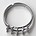 Verstelbare Ring. met 10-ogen. Blackplated.