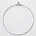Oorring. Zilverkleurig. dia 50mm.