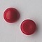 Cabochon. Rood Opaque. Glas. Rond. 8mm.