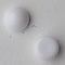 Cabochon. Wit Opaque. Glas. Rond. 8mm.