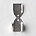 Veter of lint klem. 8x12mm. Brass. Zilverkleurig.