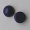 Cabochon 8mm. Dark Blue Opaque. Glas Rond.