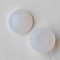 Cabochon 8mm. White Opal. Glas Rond.