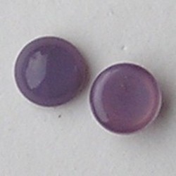 Cabochon 8mm. Lilac Opal. Glas Rond.