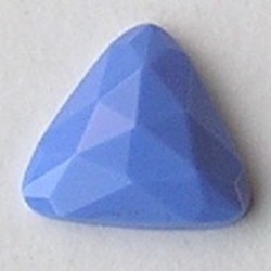 Cabochon. 25x25mm. Blue Opaque. Glas. Driehoek.