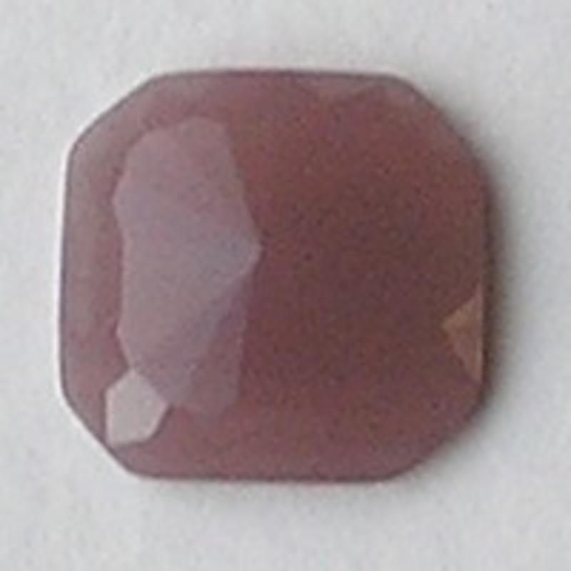 Cabochon. Mauve Opal. Glas. Vierkant. 24x24mm.