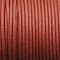 Waxcord. 2mm. Rood/Bruin. Per meter.