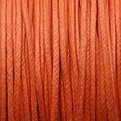 Waxkoord. 0.5mm. Licht oranje. Per meter.
