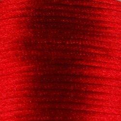 Satijnkoord. 2mm dik Rood. 1 meter voor