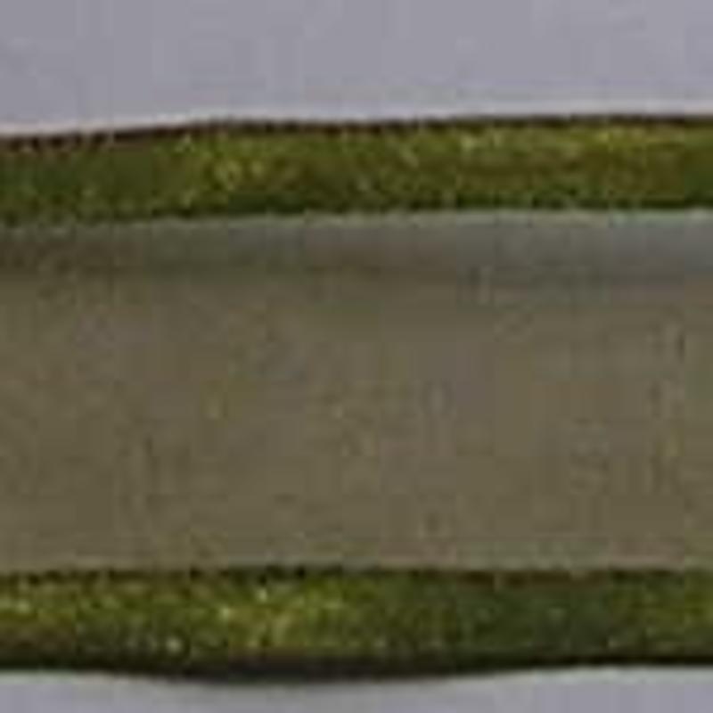 Organzalint. Olivine. 25mm. Met Satijnrand. Per meter voor