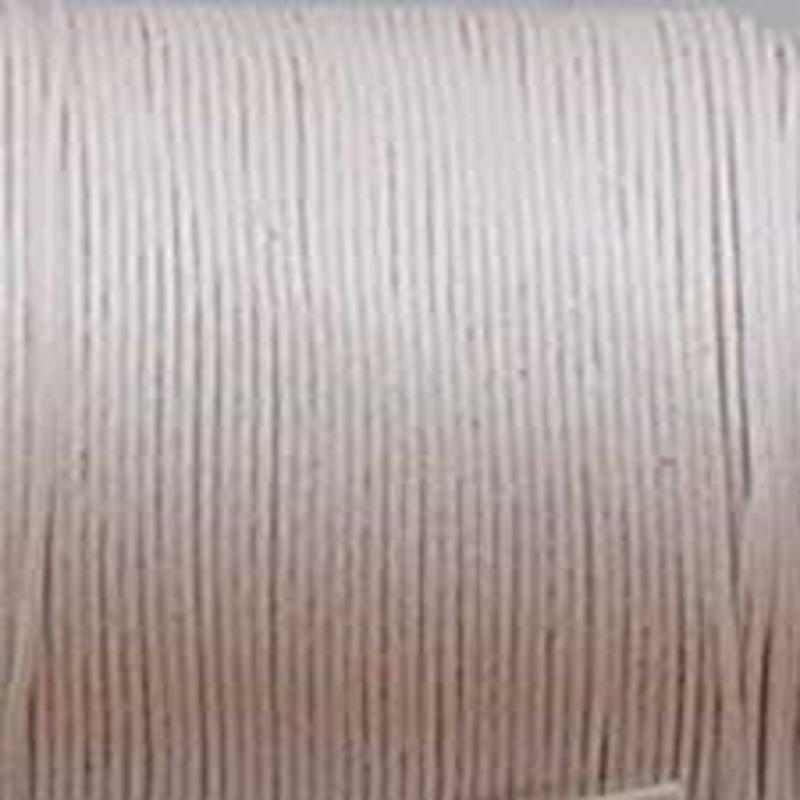 Waxcord. 1mm. Wit. Per meter.