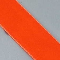 Fluweelband. 22mm. Oranje. 0,50 meter voor