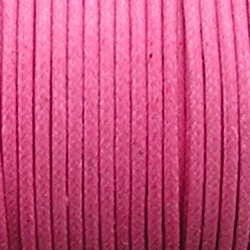 Waxcord. 2mm. Roze. Per meter.