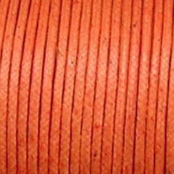 Waxcord. 2mm. Oranje. Per meter.