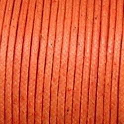 Waxcord. 2mm. Oranje. Per meter.